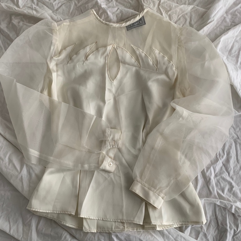 VINTAGE swan princess blouse